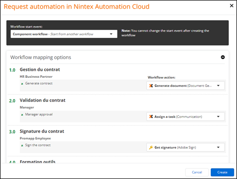 Nintex Automation Cloud réponse automatique